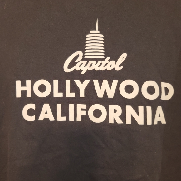 Capitol Records Hollywood California Record Label Medium Tee - Picture 4 of 4